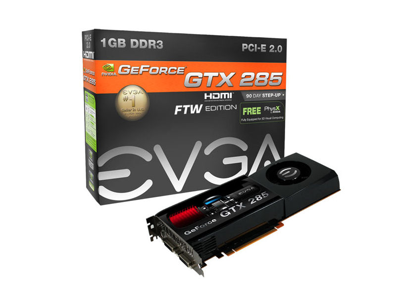 EVGA GeForce GTX 285 FTW: A sebesség új bajnoka