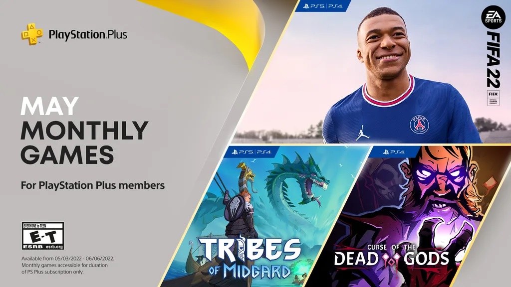 FIFA 22 és Tribes of Midgard a PS Plus májusi ingyenes játékai között