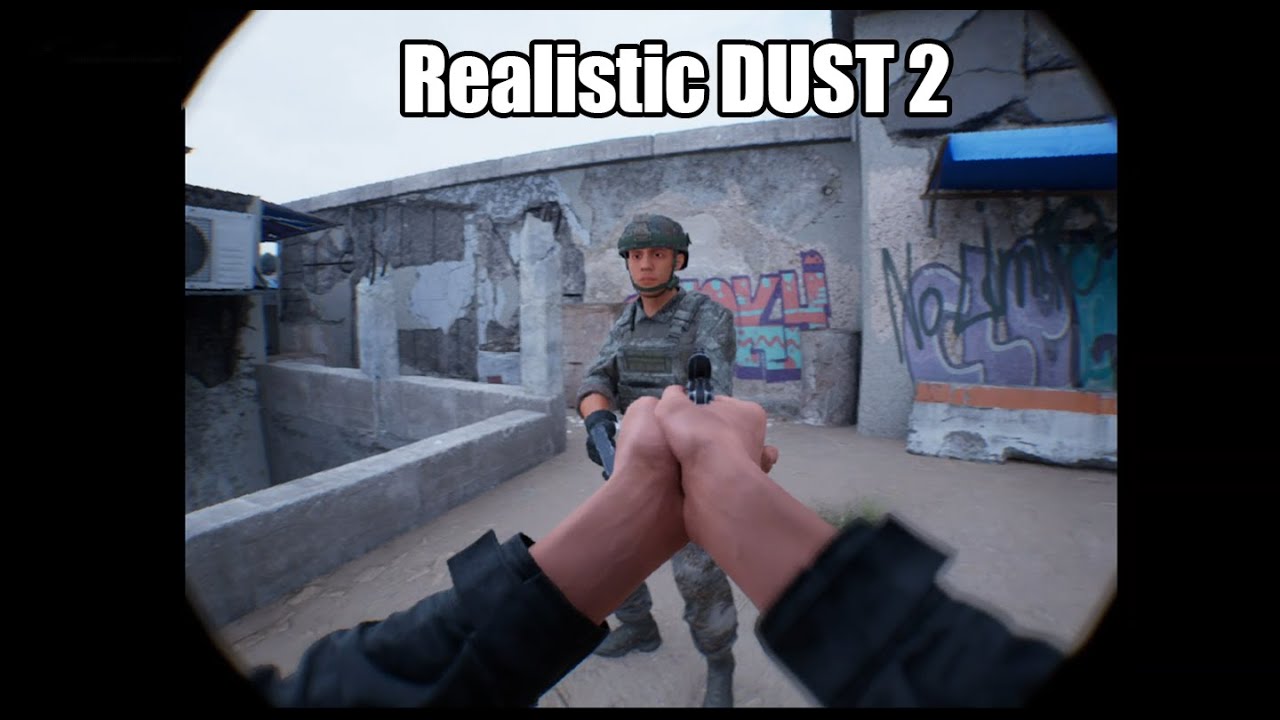 Hiperrealisztikus feldolgozást kapott a Counter-Strike ikonikus Dust2 csatatere