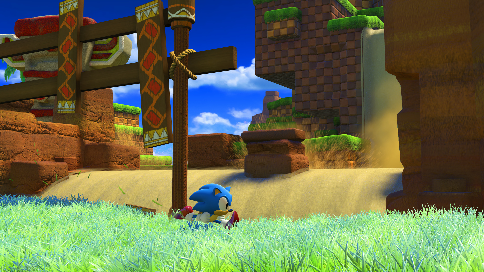 Így néz ki a klasszikus Green Hill Zone a Sonic Forces keretein belül