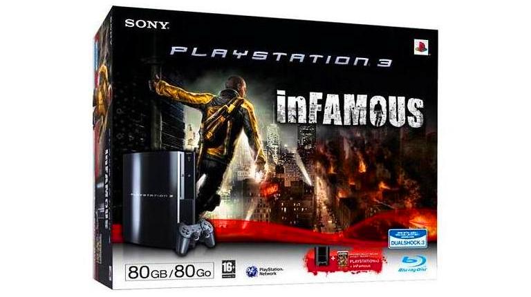 inFamous PlayStation 3 bundle az Amazon honlapján