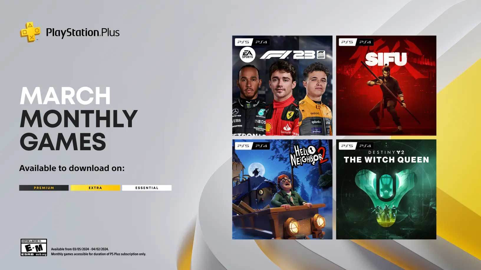 Ingyen F1 23-mal és Hello Neighbor 2-vel kecsegtet márciusban a PS Plus