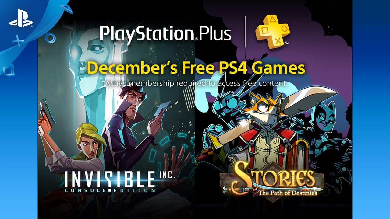 Invisible Inc és Stories: The Path of Destinies a decemberi ingyenes PS Plus játékok között