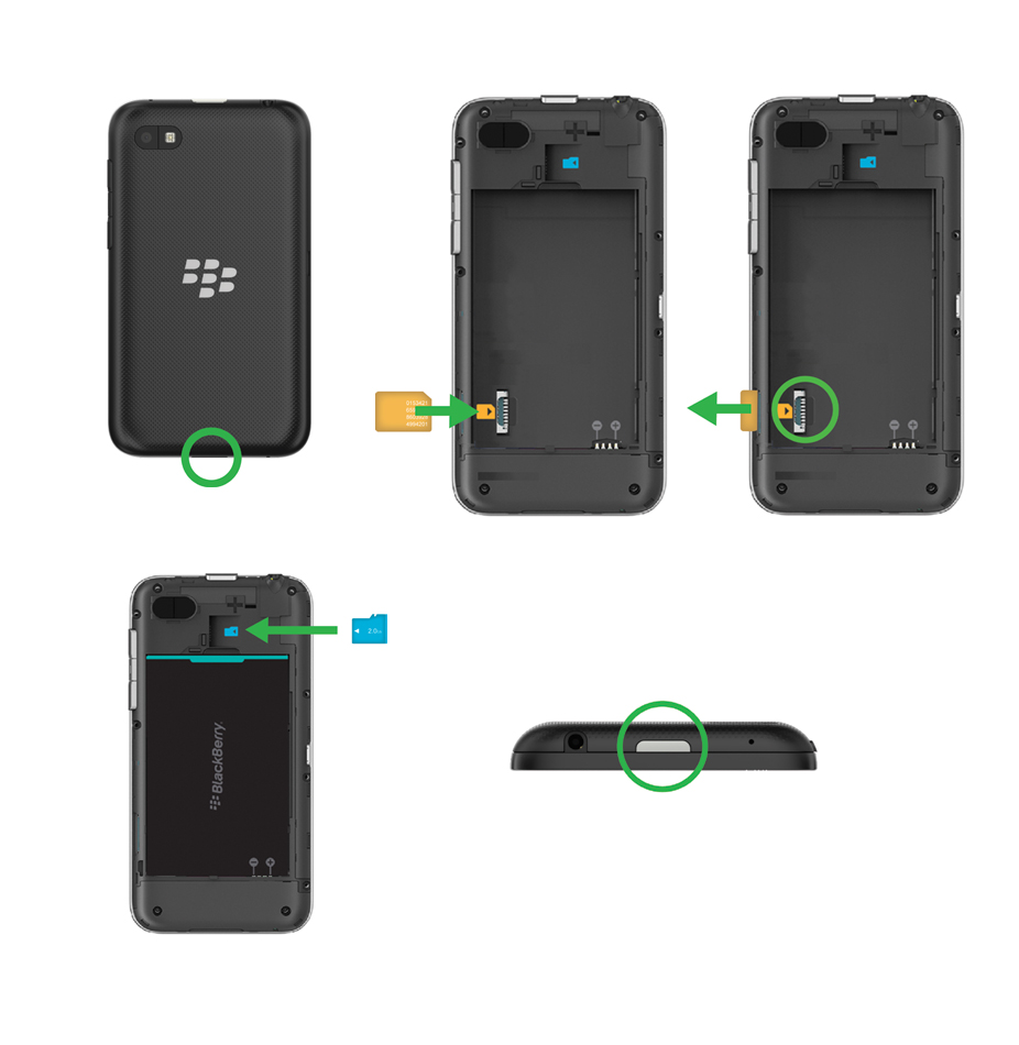 Képeken a BlackBerry C széria egyik modellje