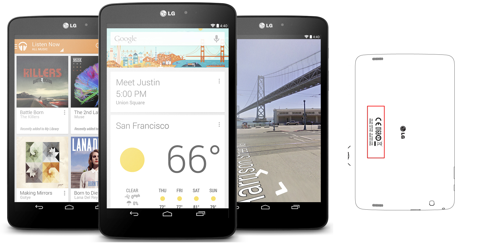 Két új LG G Pad táblagép van érkezőben