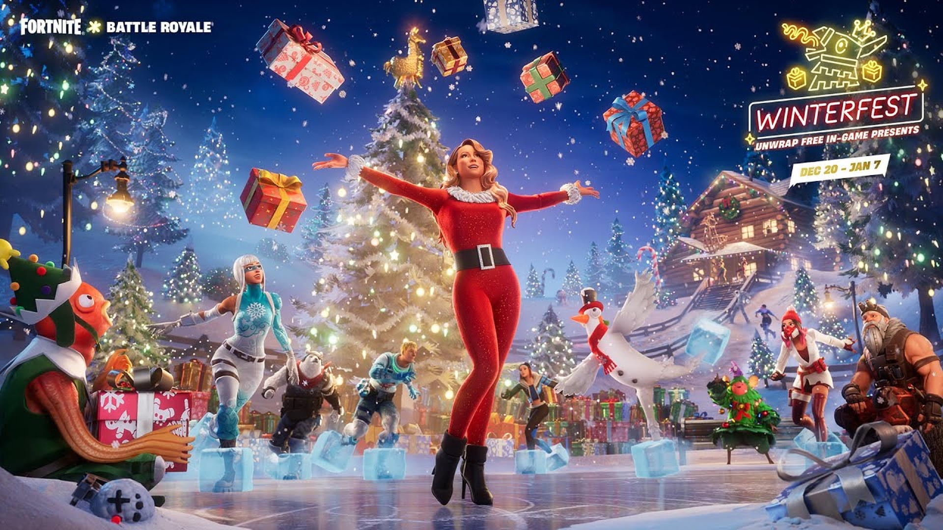 Kiolvasztották a jégtömbből Mariah Careyt a Fortniteban