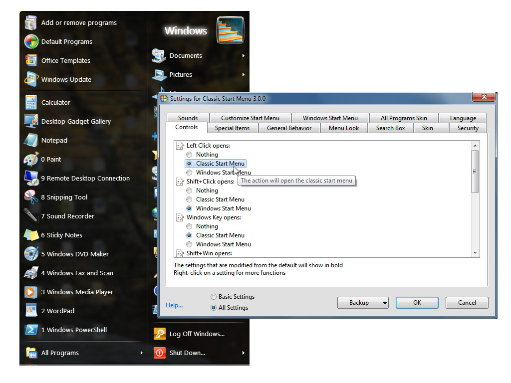 Letölthető a Classic Shell legújabb változata