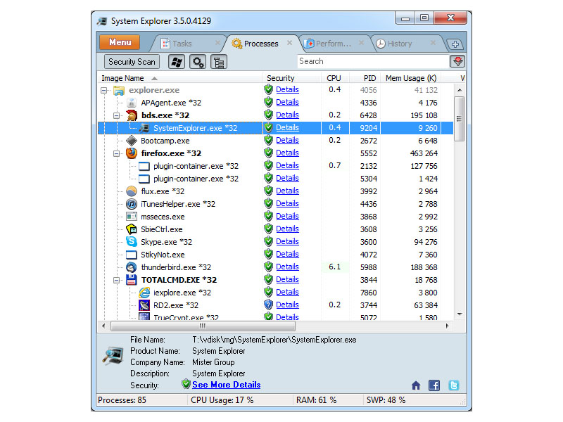 Letölthető a System Explorer új 3.8.9-es változata