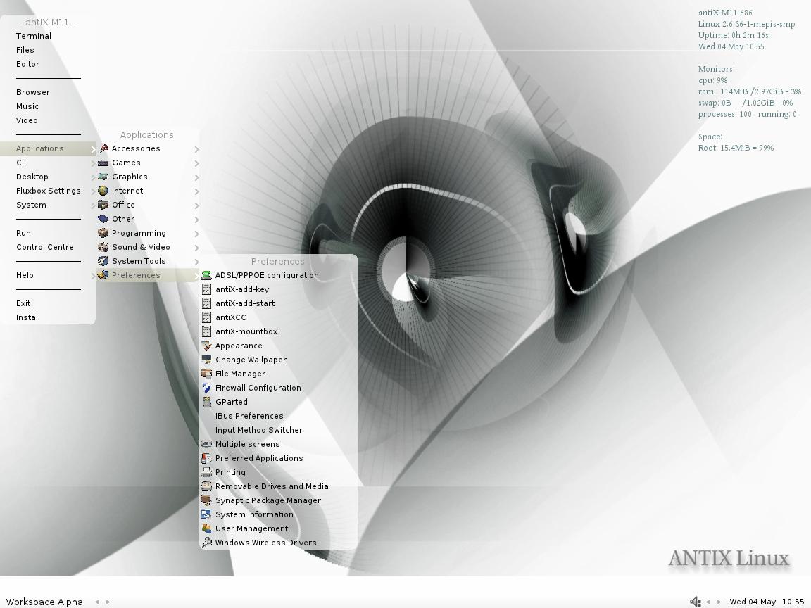 Letölthető az antiX M12 új Pre-Final változata