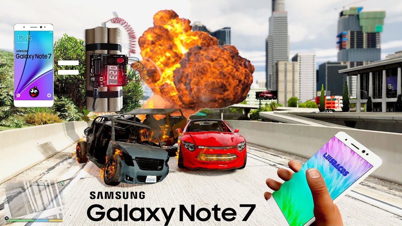 Már a GTA 5-ben is robbannak a Samsung Galaxy Note 7-esek!