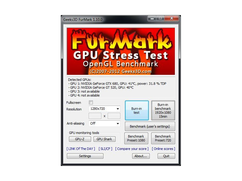 Már letölthető a FurMark legfrissebb 1.10.0-ás verziója