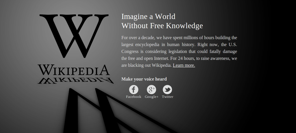 Már több site is felfüggesztette működését tiltakozásul a SOPA ellen