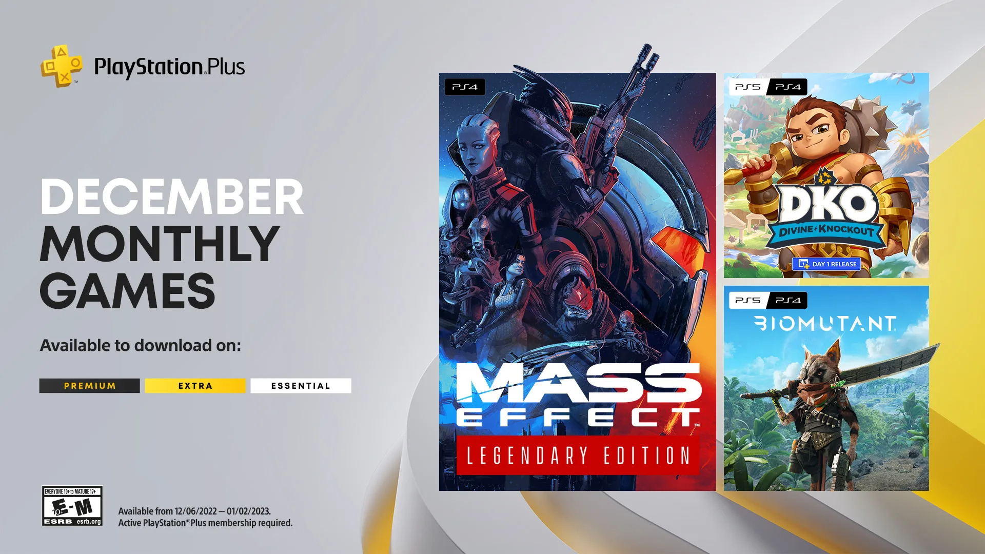 Mass Effect Legendary Edition és Biomutant a PS Plus decemberi ingyen játékai között