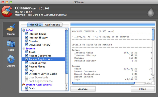 Megérkezett a CCleaner for Mac legújabb változata