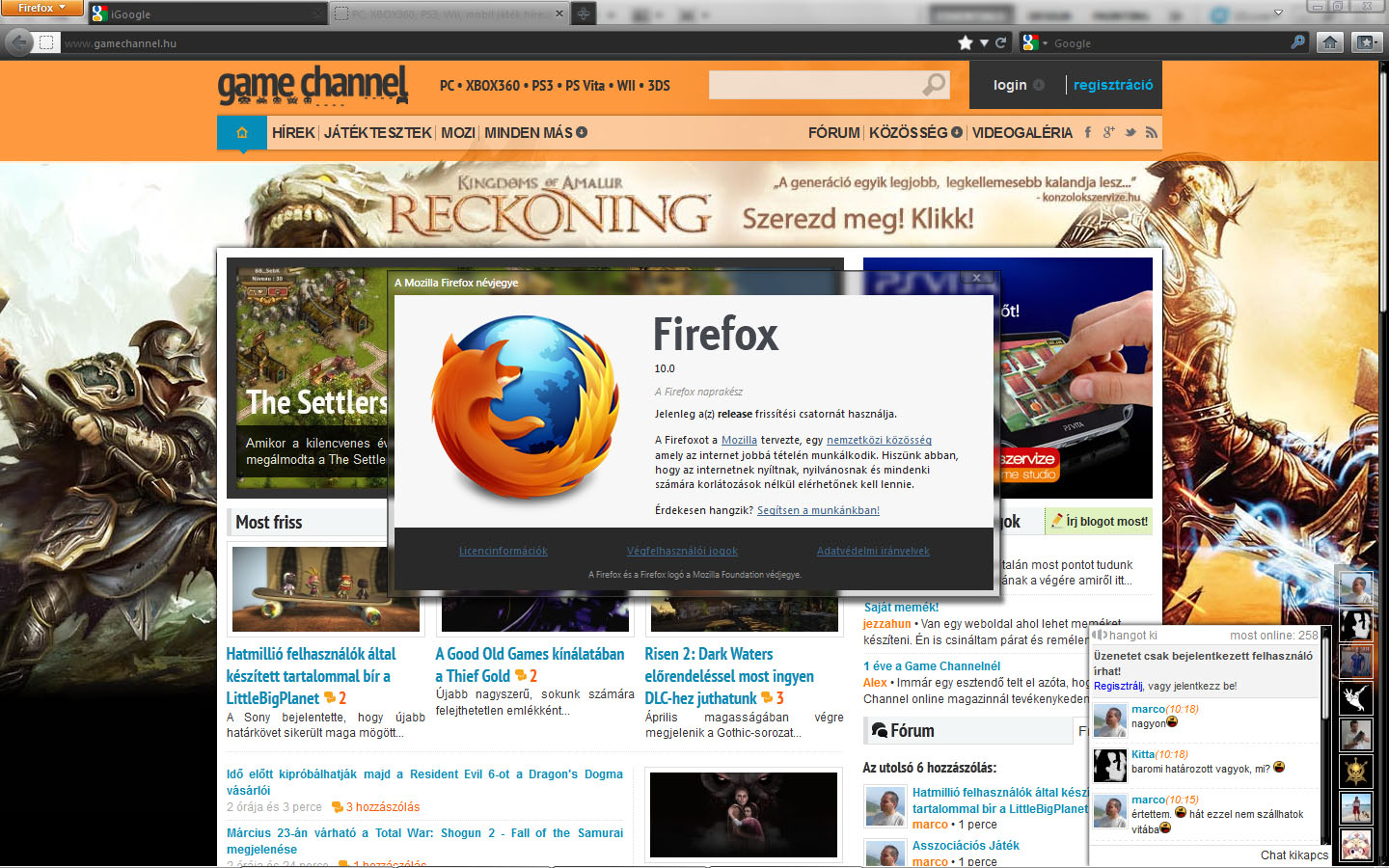 Megérkezett a Firefox új 10-es kiadása