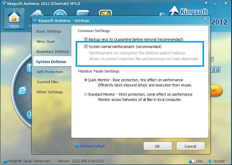Megérkezett a Kingsoft Antivirus legújabb változata