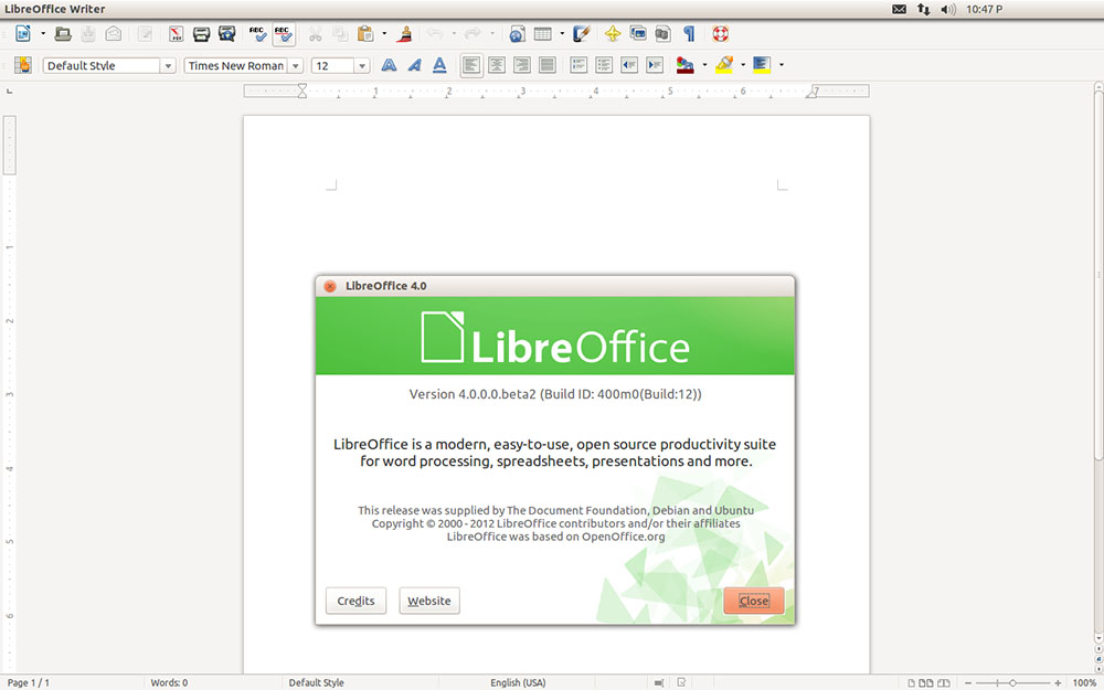 Megérkezett a LibreOffice 4.0 végleges kiadása