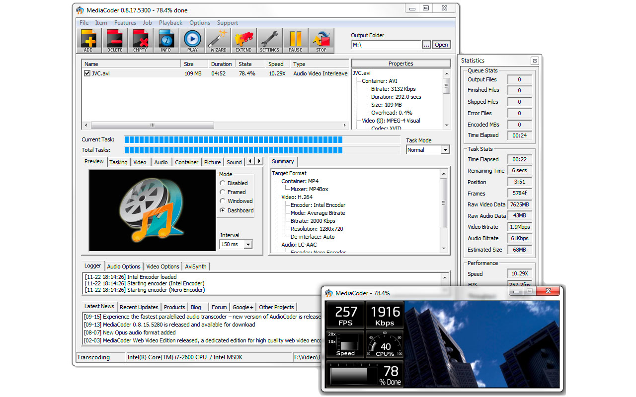 Megérkezett a MediaCoder legújabb frissítése