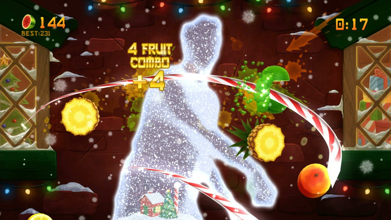 Megkapta ingyenes karácsonyi DLC-jét a Fruit Ninja Kinect