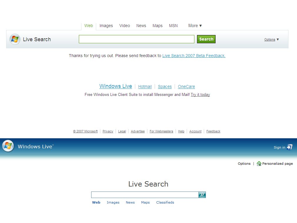 Megújult a Windows Live Search
