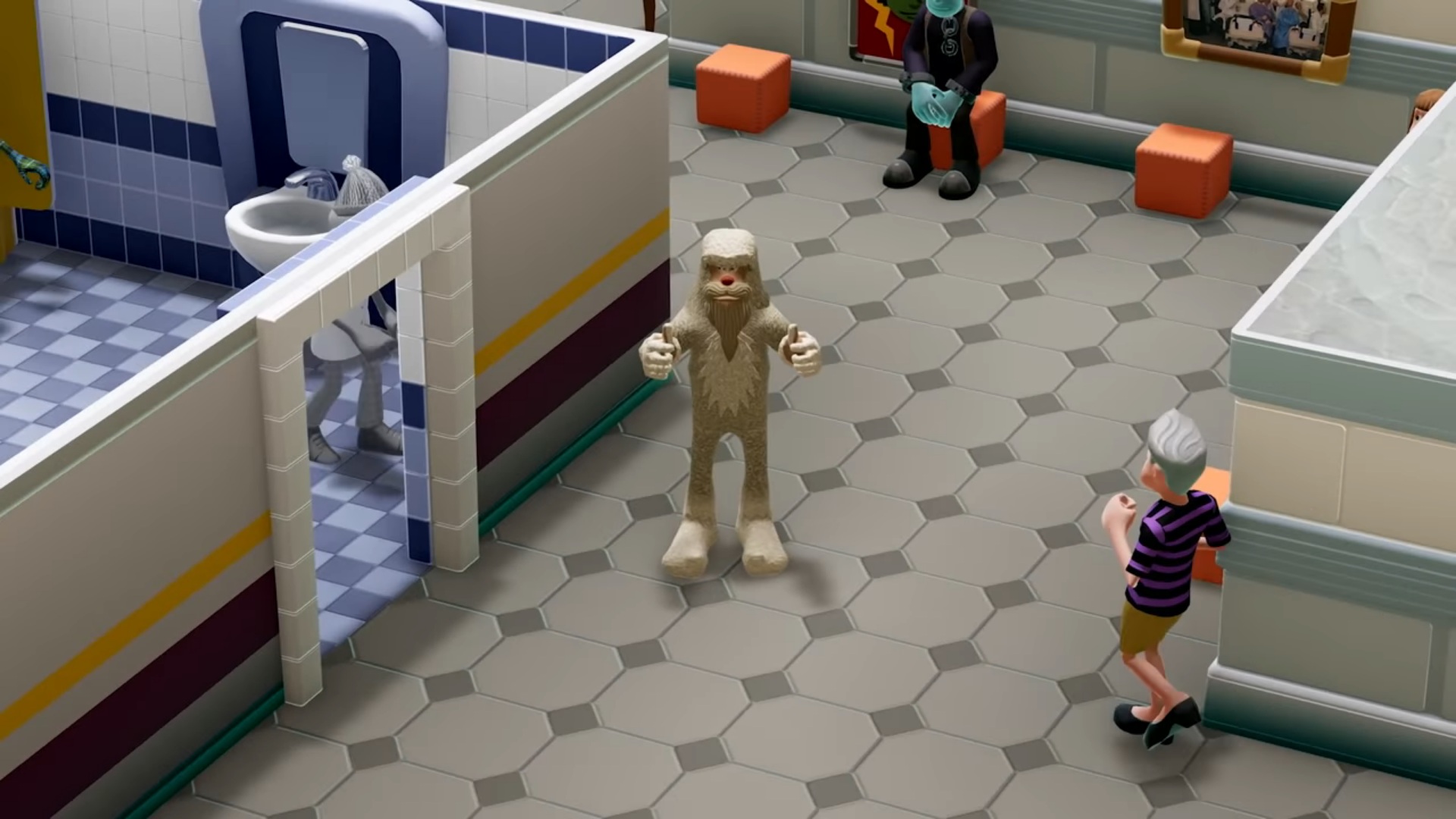 Nagyláb is bekerült a Two Point Hospital-ba az aktuális DLC-vel