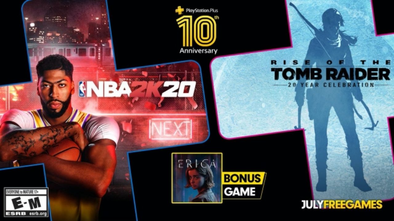 NBA 2K20 és Rise of the Tomb Raider a júliusi PS Plus-ban