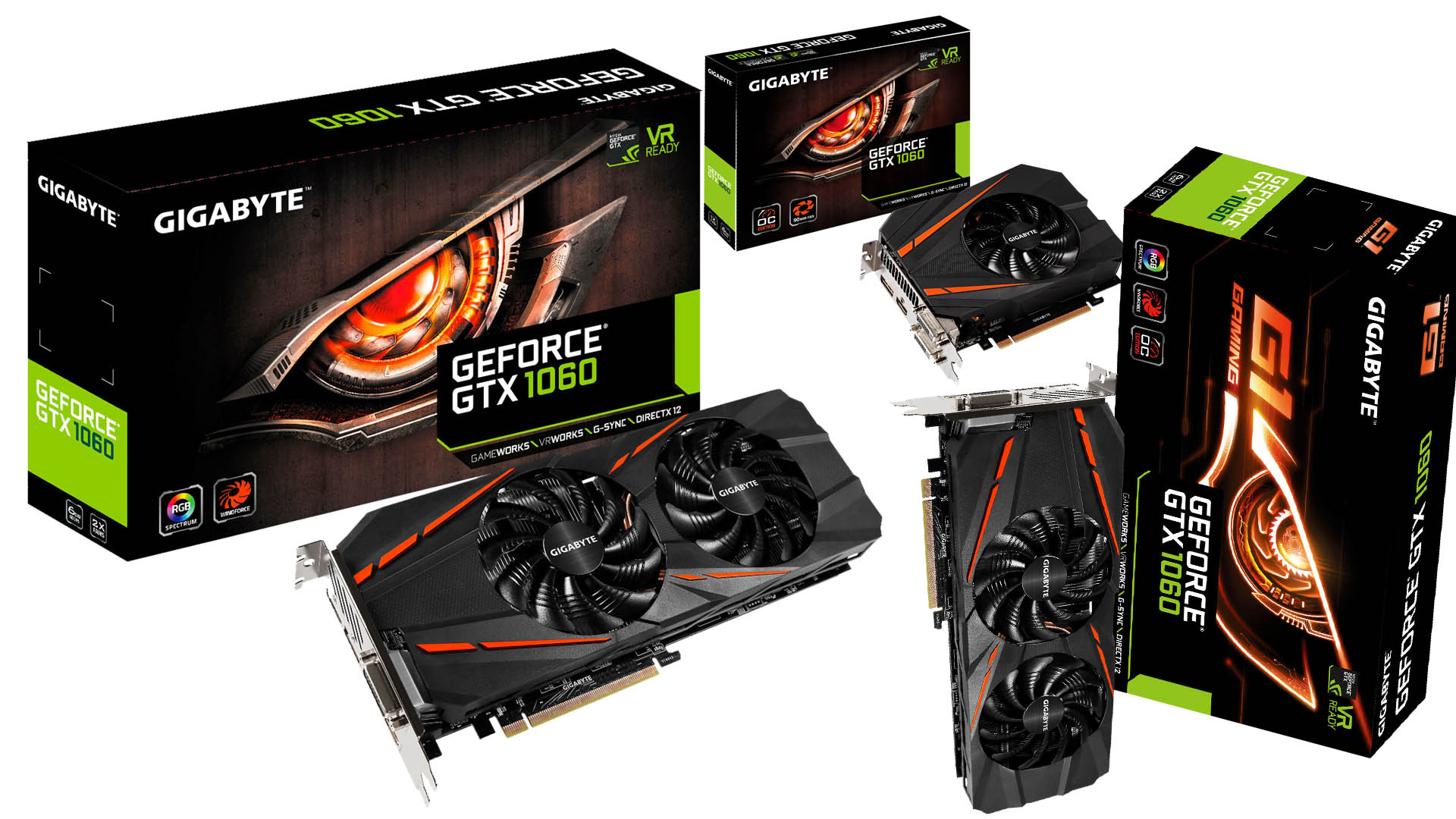 Négyfősre bővül a Gigabyte GTX 1060 G1 Gaming család