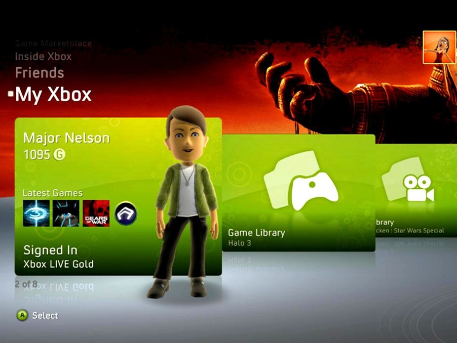 New Xbox Experience: Témák, felületek