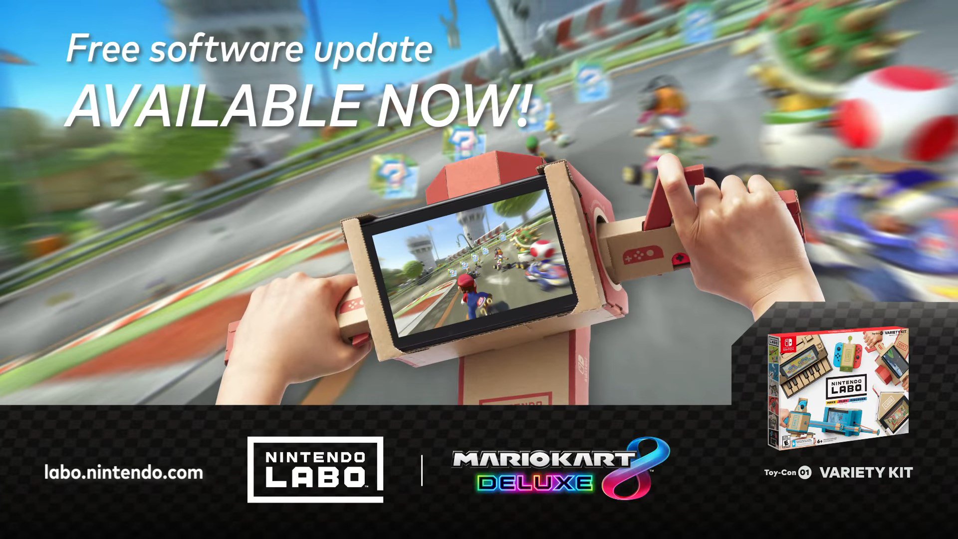 Nintendo Labo támogatást kapott a Mario Kart 8 Deluxe
