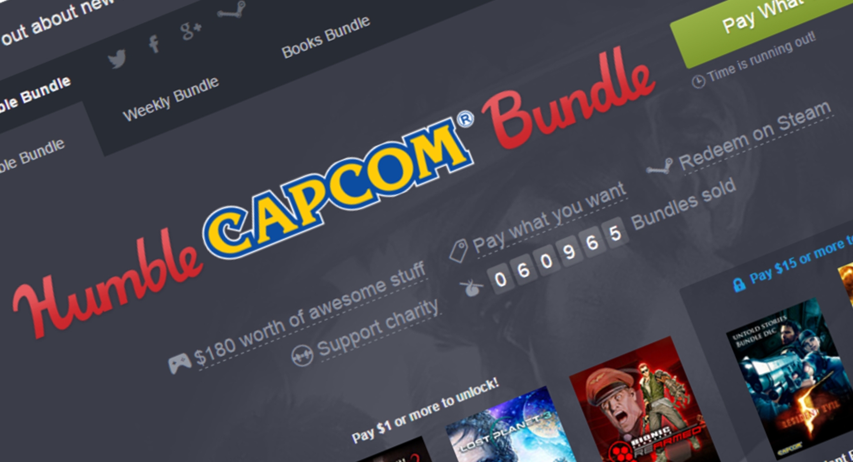 Óriási és kihagyhatatlan Humble Capcom Bundle csomag érkezett