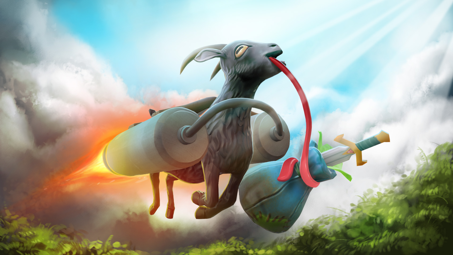 Őrült launch trailert kapott a PS-konzolokra érkező Goat Simulator