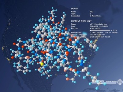 PlayStation 3: Egymillió Folding At Home felhasználó világszerte