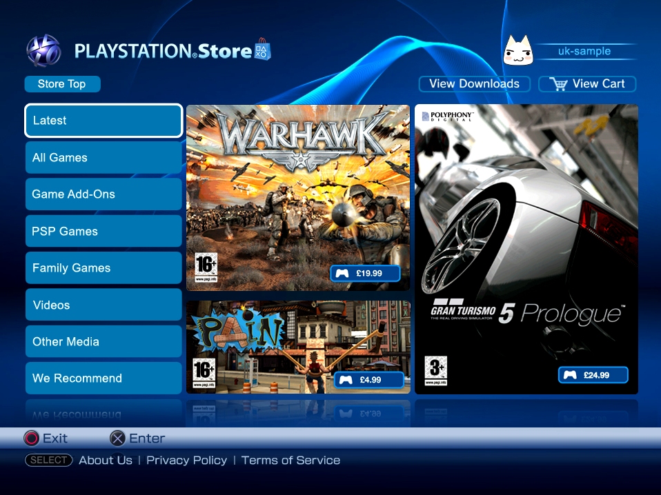 PlayStation Video Store Update