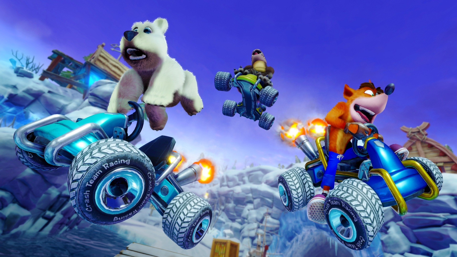 Polar, a tapsikoló jegesmaci a legújabb Crash Team Racing: Nitro-Fueled trailer főhőse