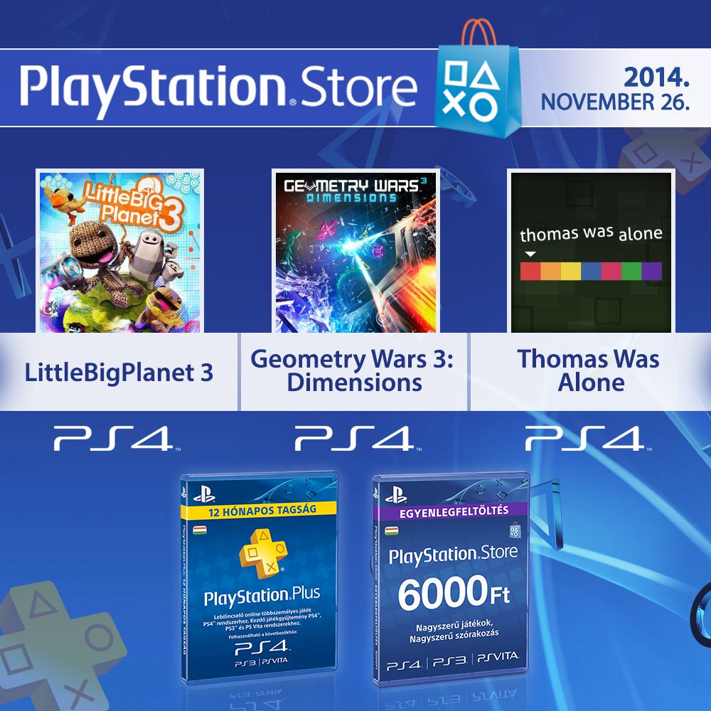 PS Store frissítés (2014-11-27)