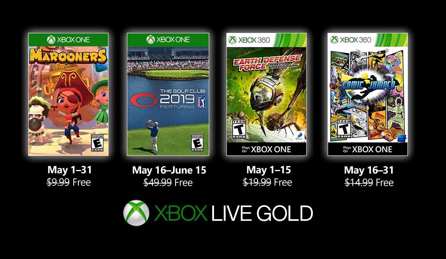 Rémesen gyenge a Games With Gold májusi kínálata