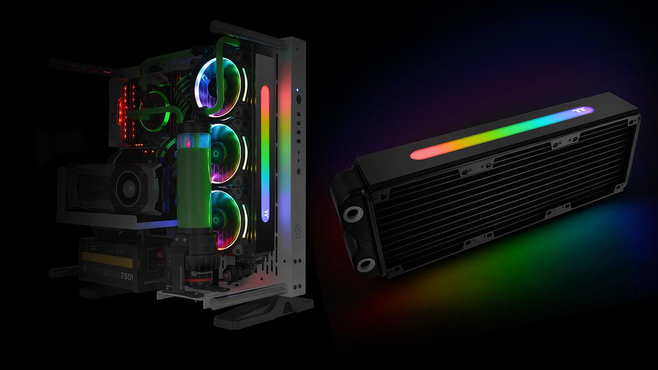 RGB-s radiátort mutatott be a Thermaltake
