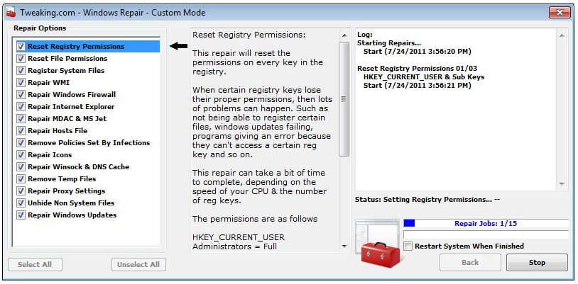 További funkciókkal bővült az új Windows Repair felhozatala