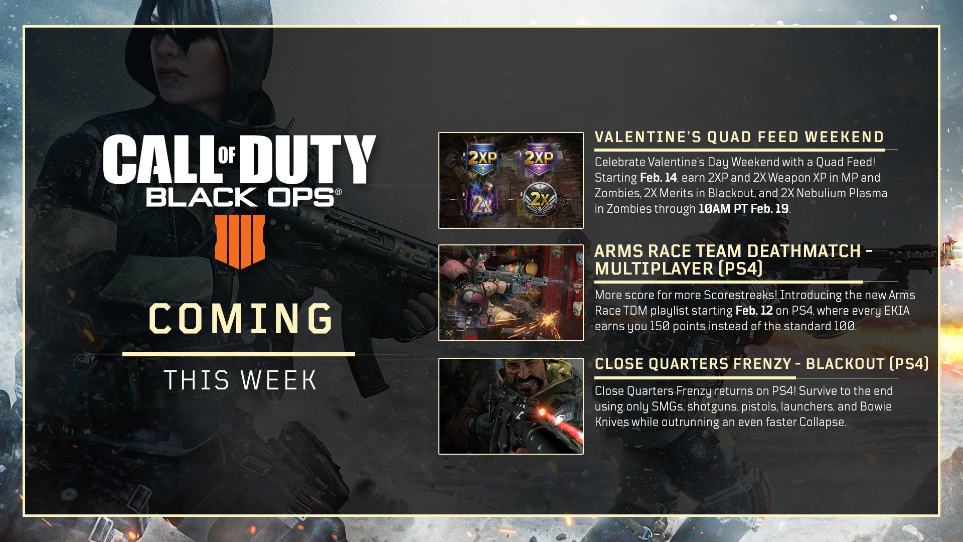 Új játékmóddal és dupla XP hétvégével készül a Treyarch a Call of Duty: Black Ops 4-hez