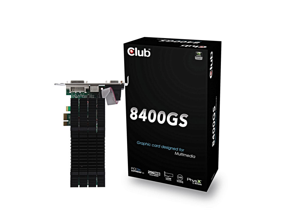 Új GeForce 8400 GS kártya a Club3D-től