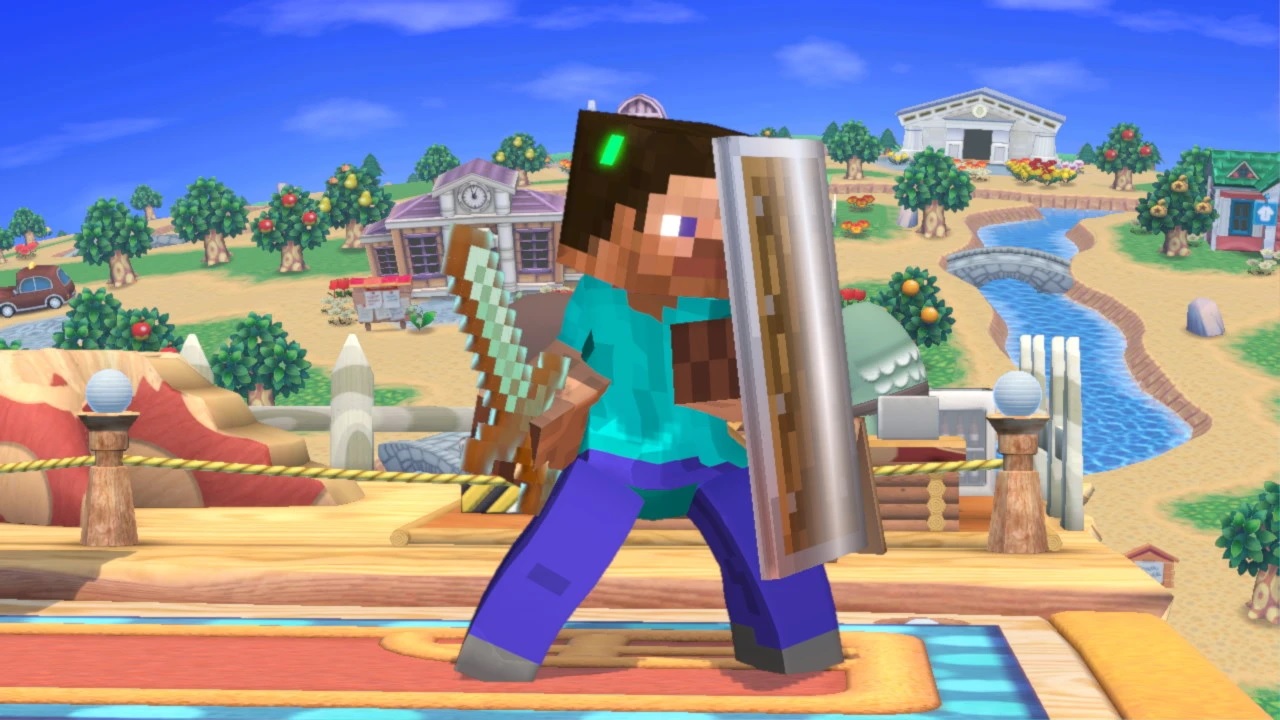 Verekedős játékban bukkan fel Steve, a Minecraft központi karaktere