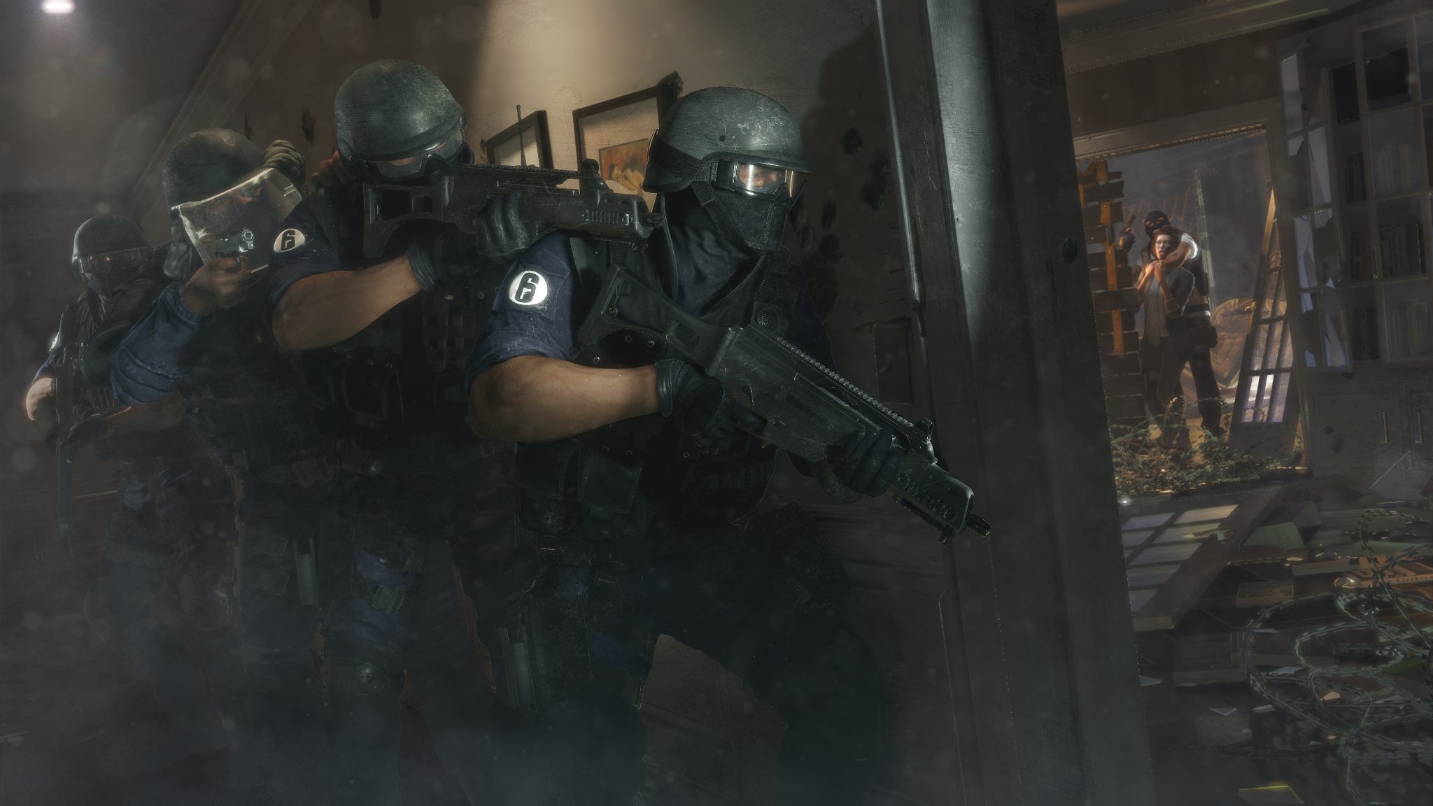 Videón a Rainbow Six: Siege játszható kasztjai