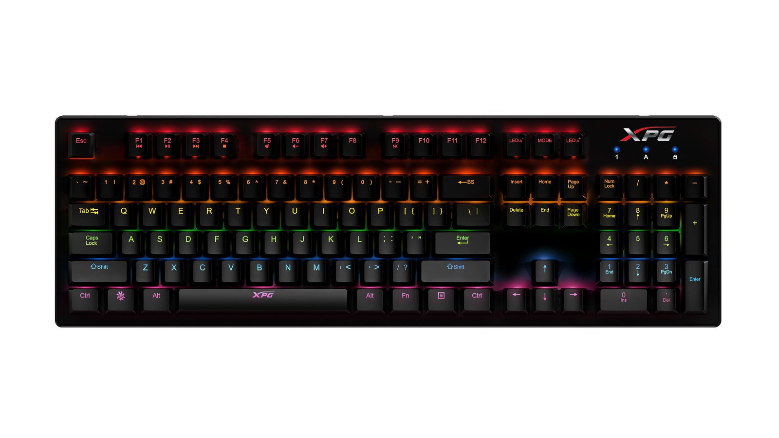 Világító gamer billentyűzet érkezik az ADATA műhelyéből