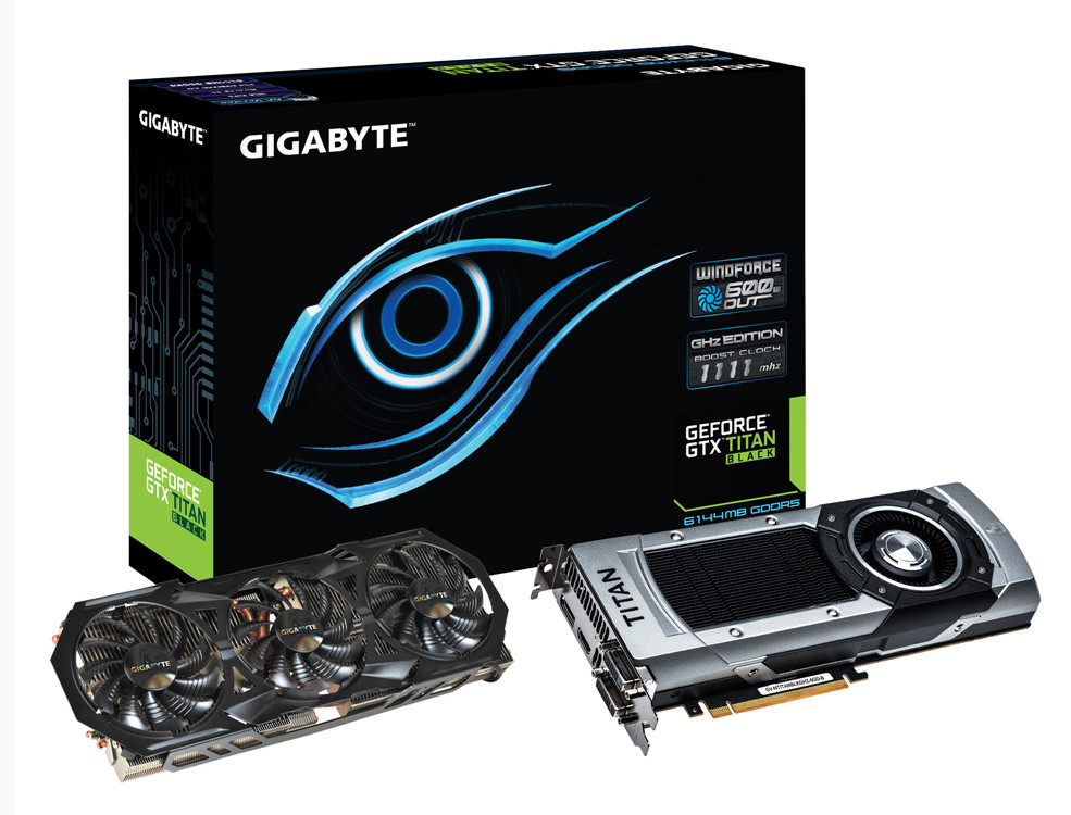 WindForce hűtéssel párban kínálja GTX Titan Black modelljét a Gigabyte