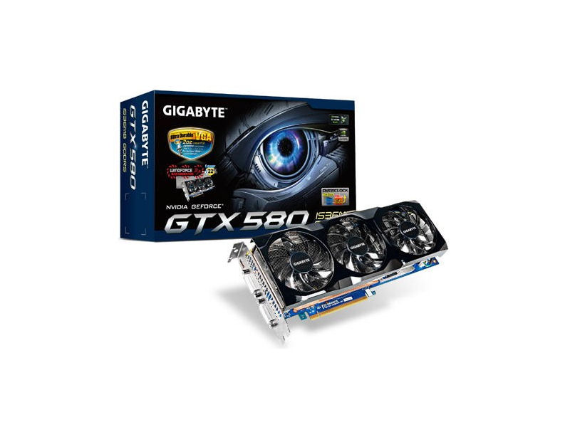 WindForce hűtéssel szerelt GeForce GTX 580 a Gigabyte-tól