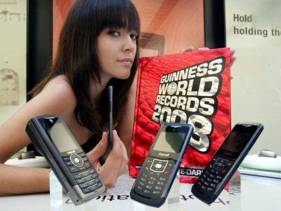 3 Samsung mobil a Rekordok Könyvében