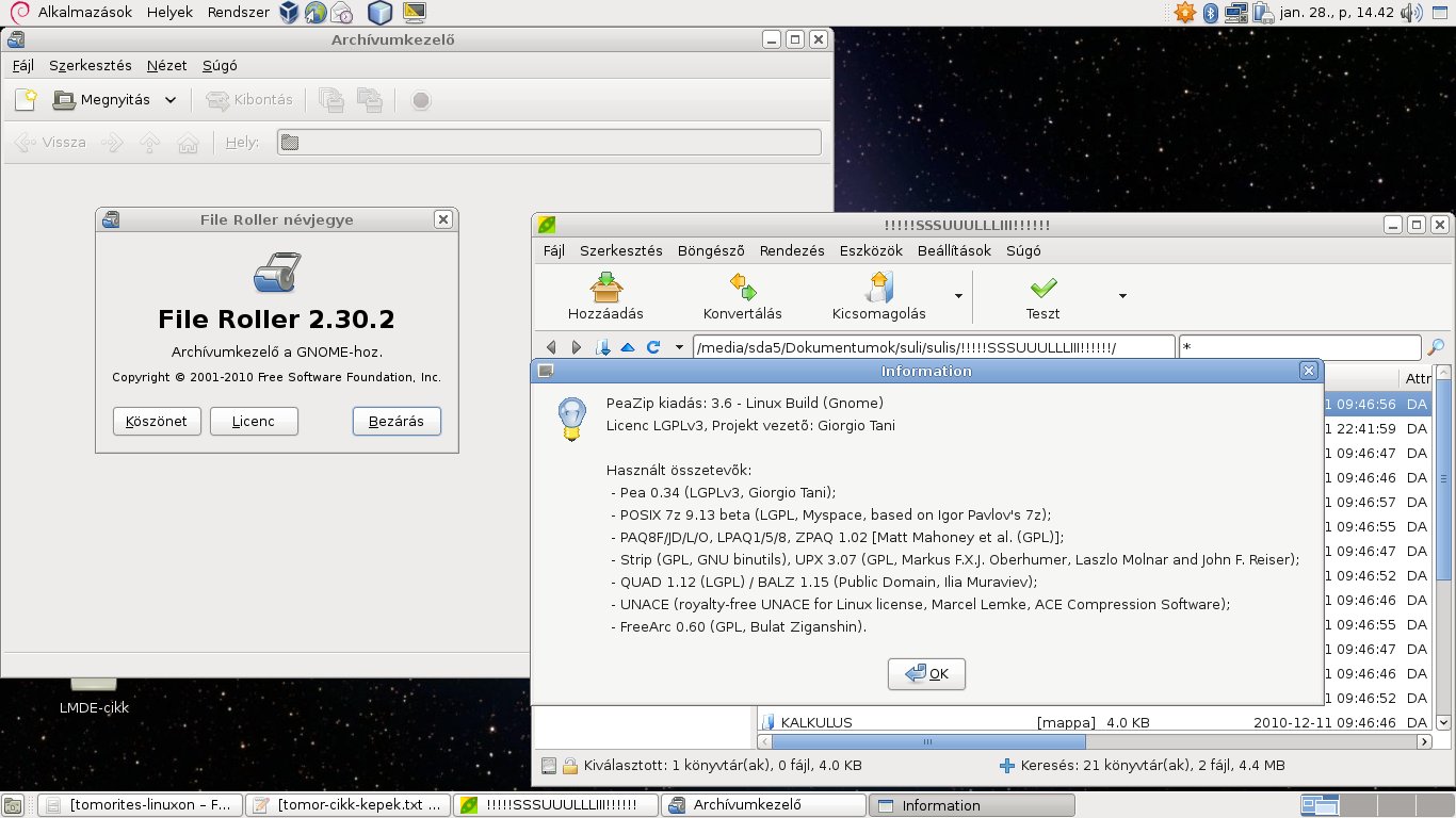Archiválás Linuxon