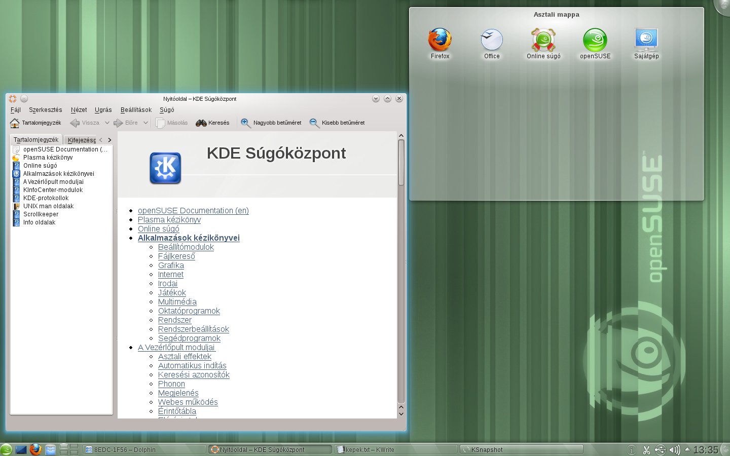 openSUSE 11.4 – teszt